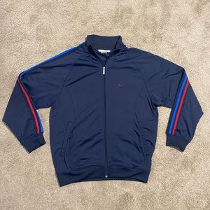 Vintage Y2K Nike Swoosh Sportswear Track Jacket.